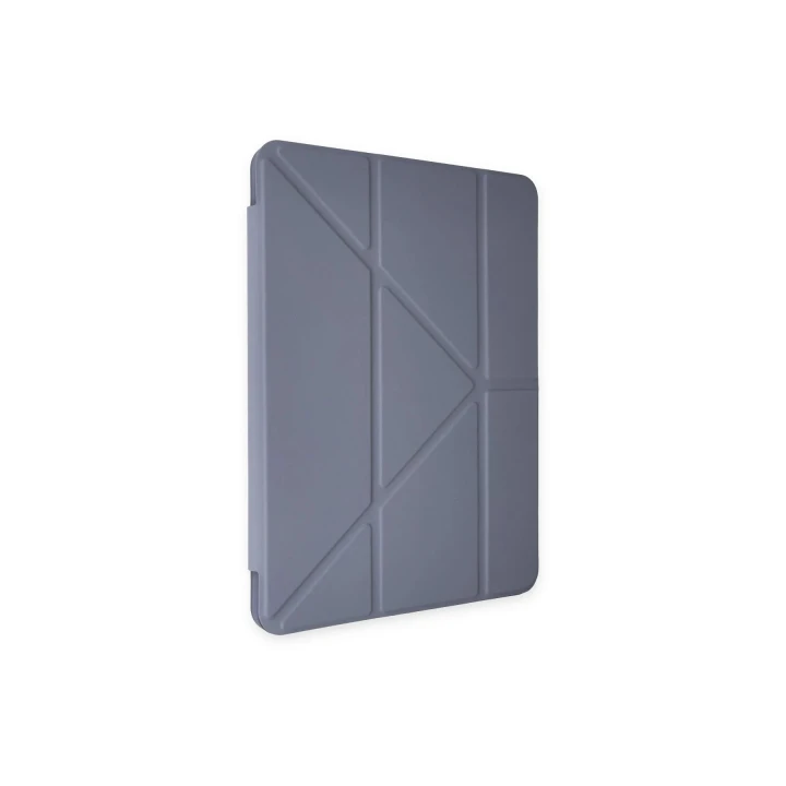 iPad 10.2 (8.nesil) Kılıf Kalemlikli Mars Tablet Kılıfı - Lila
