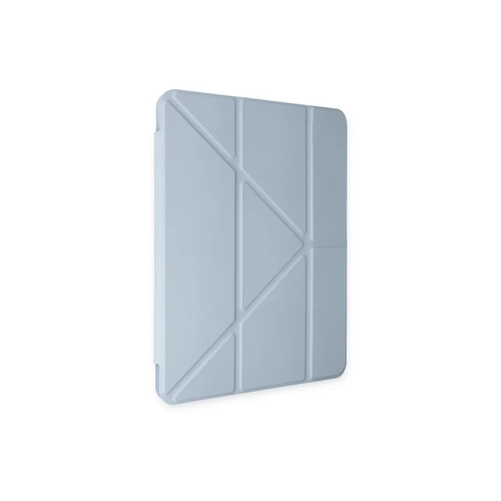 iPad 10.2 (8.nesil) Kılıf Kalemlikli Mars Tablet Kılıfı - Mavi