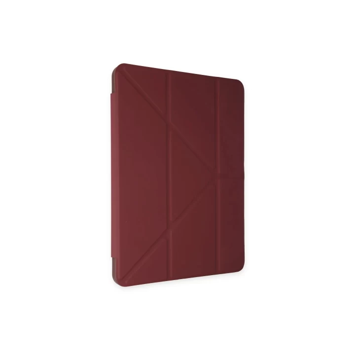 iPad 10.2 (8.nesil) Kılıf Kalemlikli Mars Tablet Kılıfı - Mor