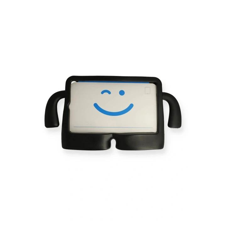 iPad 4 9.7 Kılıf Karakter Tablet Silikon - Siyah
