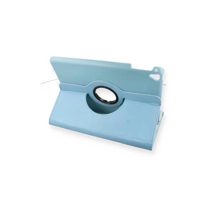 iPad 9.7 (2018) Kılıf 360 Tablet Deri Kılıf - Turkuaz