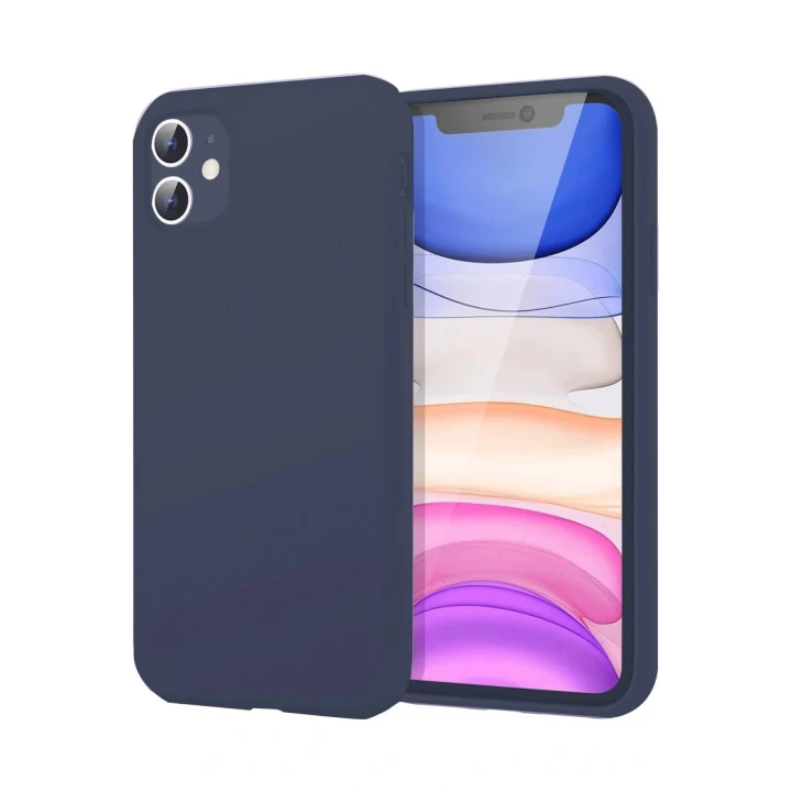 iPhone 11 Kılıf First Silikon - Lacivert