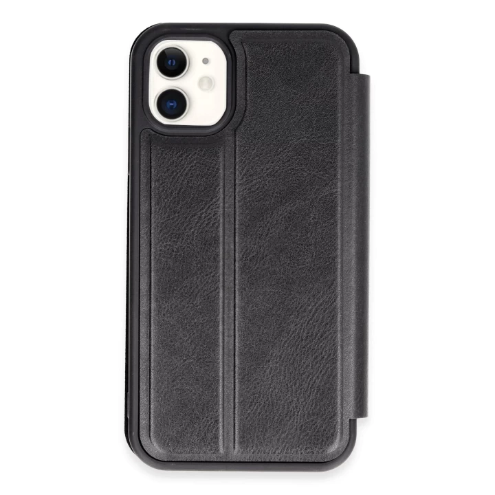 iPhone 11 Kılıf Flip Cover - Siyah