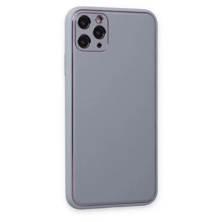 iPhone 11 Pro Kılıf Coco Deri Silikon Kapak - Turkuaz