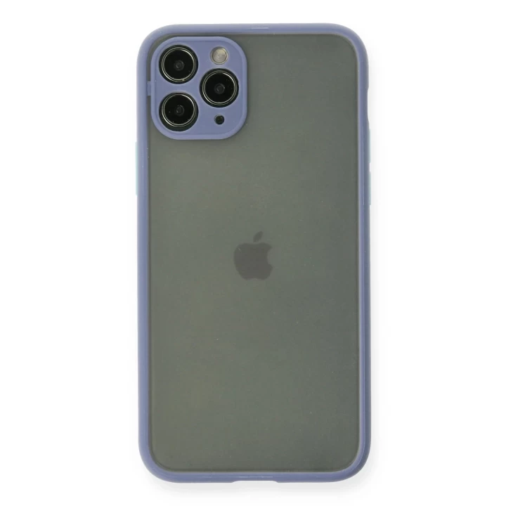 iPhone 11 Pro Kılıf Montreal Silikon Kapak - Gri
