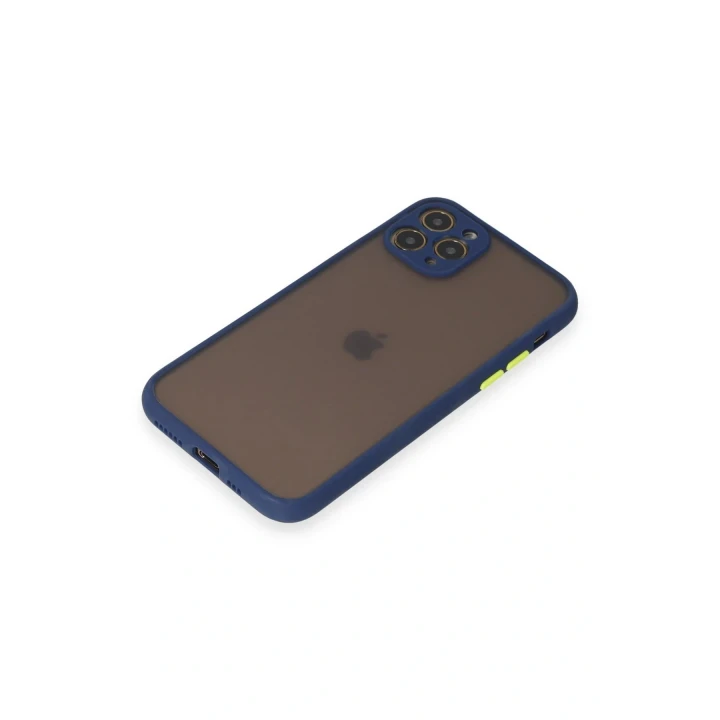 iPhone 11 Pro Kılıf Montreal Silikon Kapak - Lacivert