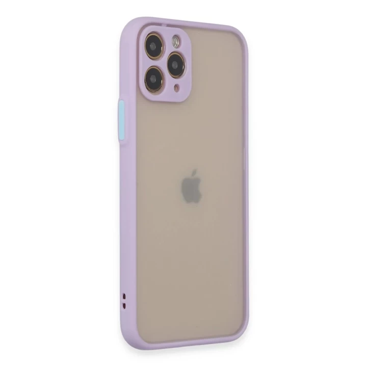 iPhone 11 Pro Kılıf Montreal Silikon Kapak - Mor