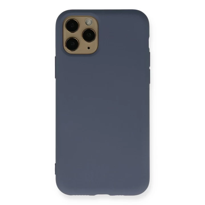 iPhone 11 Pro Kılıf Nano içi Kadife Silikon - Gri