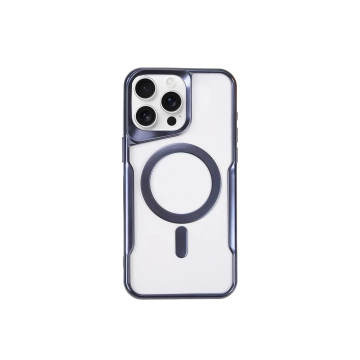 iPhone 11 Pro Max Kılıf Boyi Magsafe Silikon Kapak - Lacivert