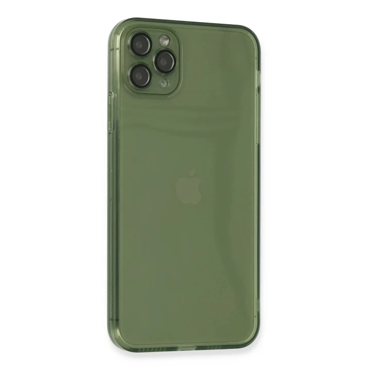 iPhone 11 Pro Max Kılıf Fly Lens Silikon - Yeşil