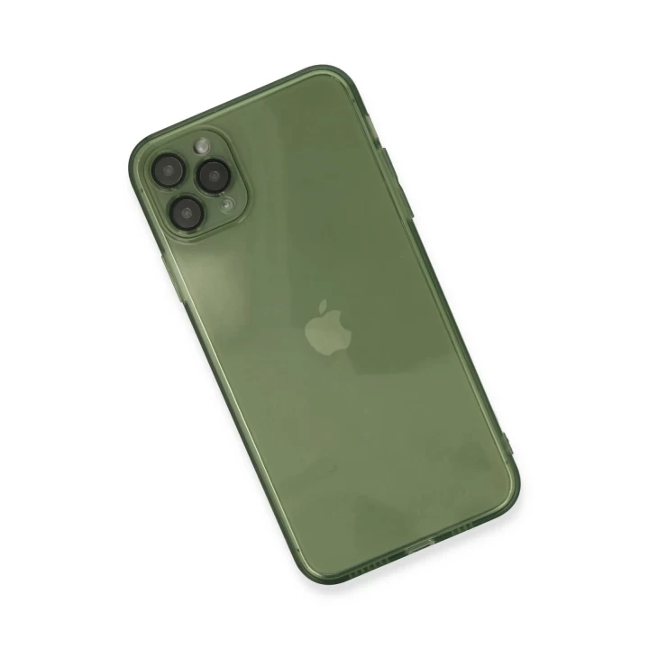 iPhone 11 Pro Max Kılıf Fly Lens Silikon - Yeşil