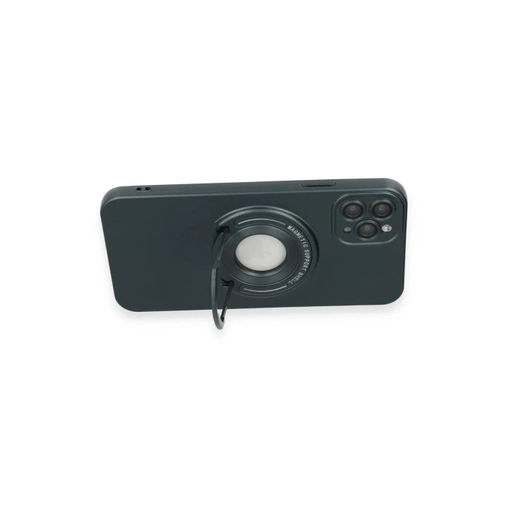 iPhone 11 Pro Max Kılıf Lukka Magneticsafe Kapak - Koyu Yeşil