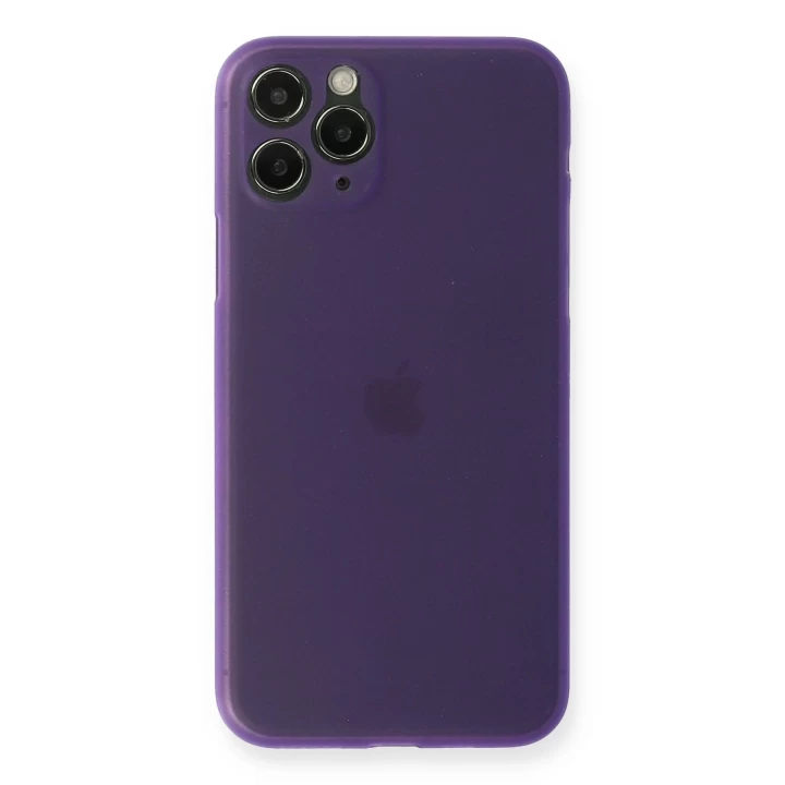 iPhone 11 Pro Max Kılıf PP Ultra İnce Kapak - Mor