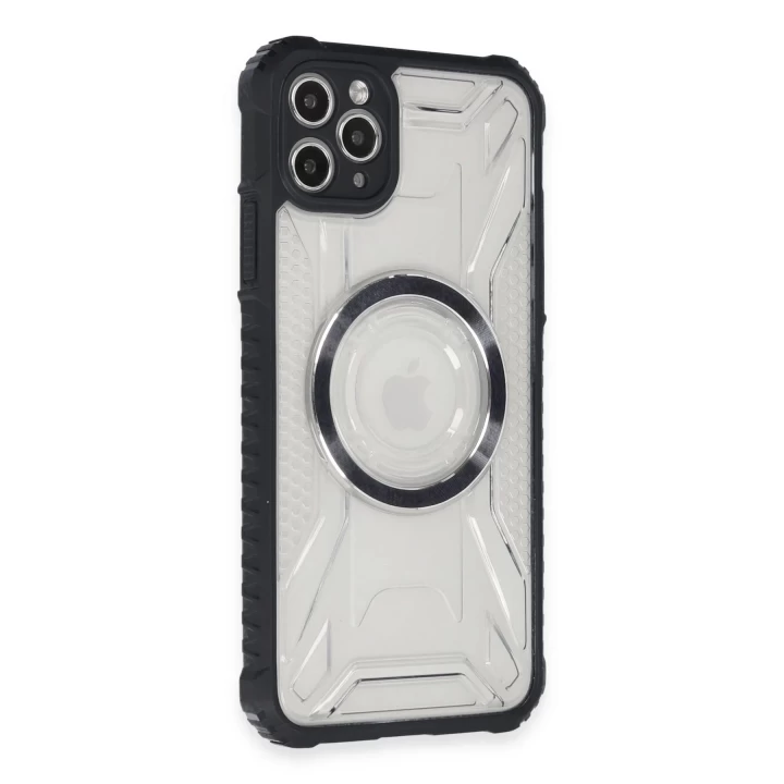 iPhone 11 Pro Max Kılıf Prag Magneticsafe Kapak - Siyah