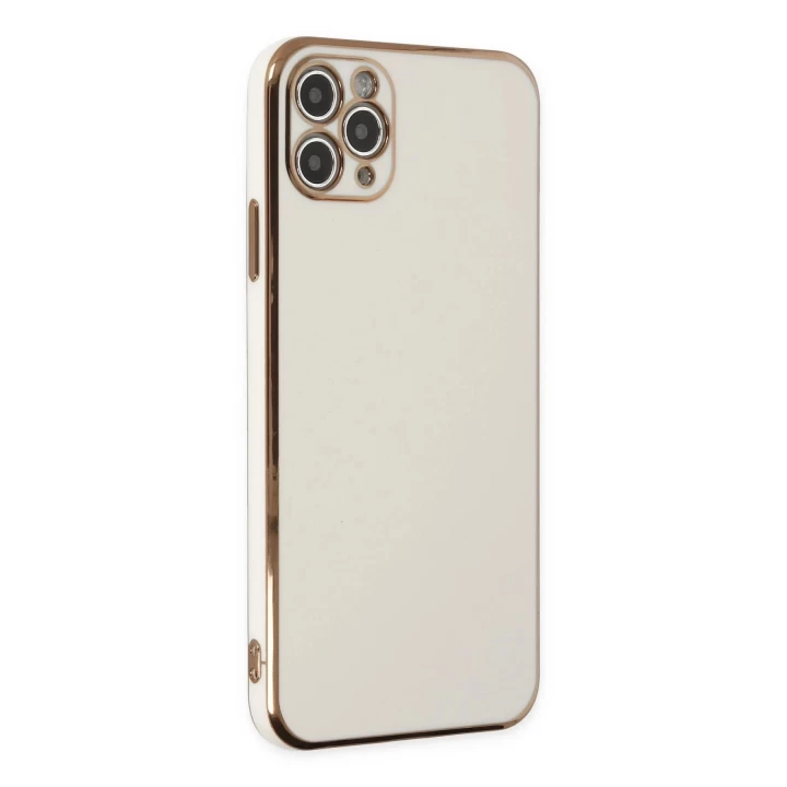 iPhone 11 Pro Max Kılıf Volet Silikon - Beyaz