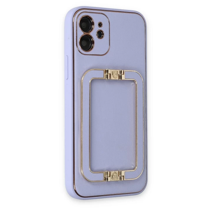 iPhone 12 Kılıf Coco Elit Kapak - Lila