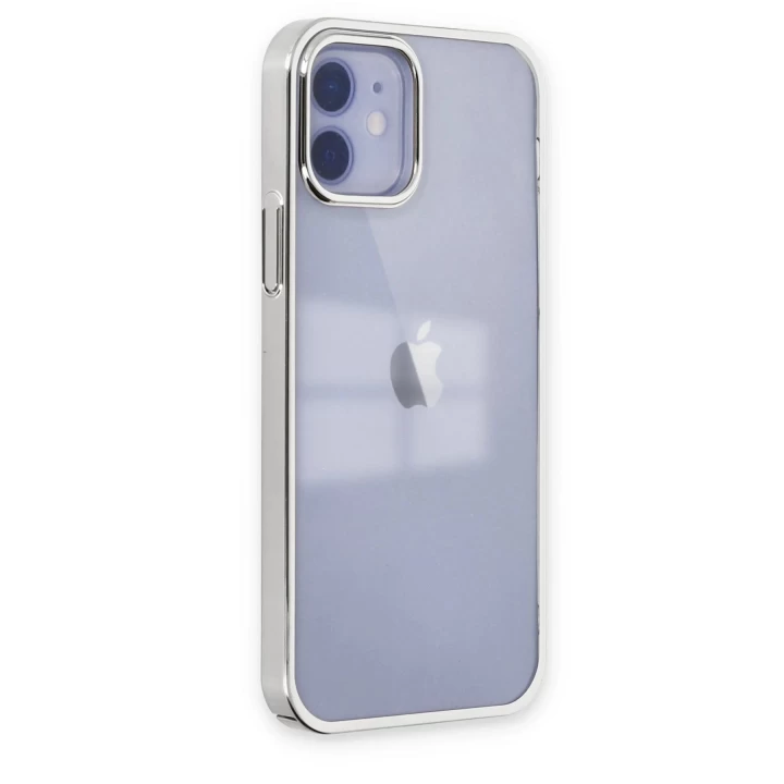 iPhone 12 Kılıf Element Silikon - Gümüş