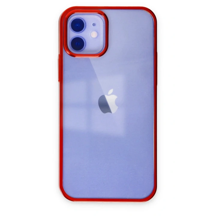 iPhone 12 Kılıf Element Silikon - Kırmızı