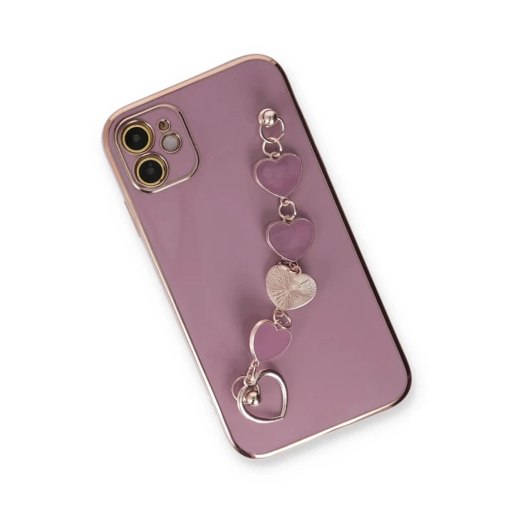 iPhone 12 Kılıf Esila Silikon - Mor