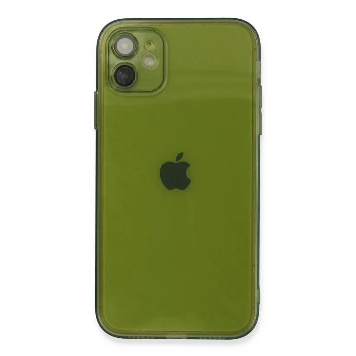 iPhone 12 Kılıf Fly Lens Silikon - Yeşil