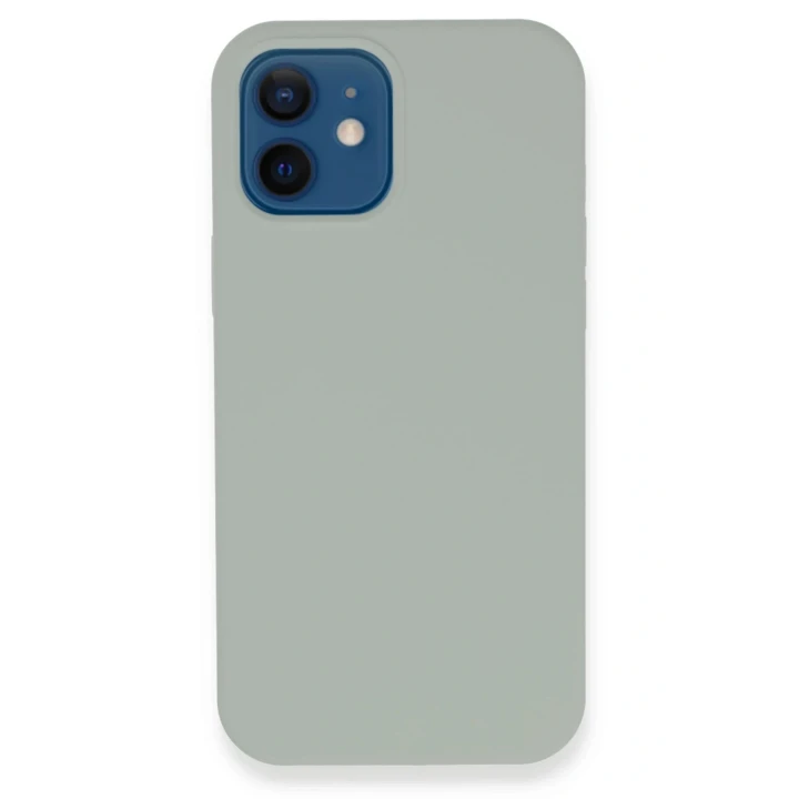 iPhone 12 Kılıf Lansman Legant Silikon - Açık Gri