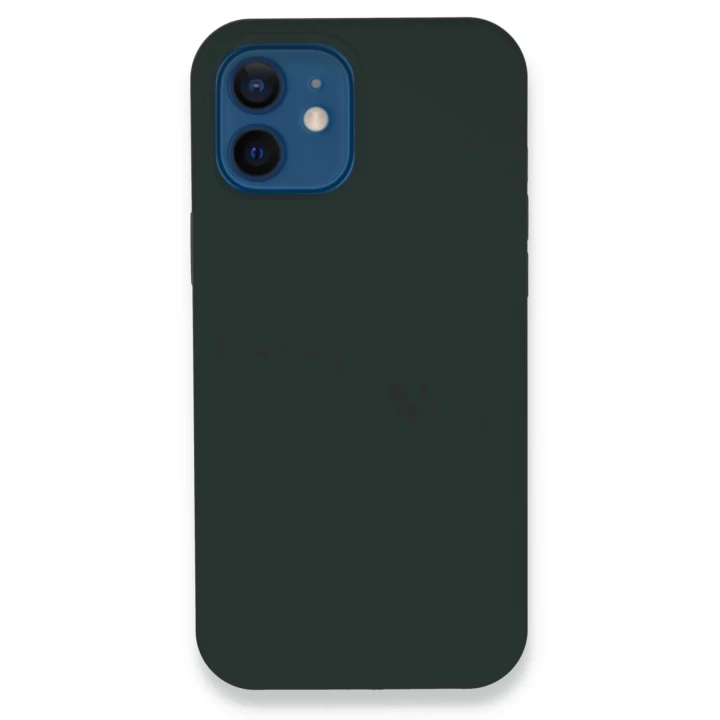 iPhone 12 Kılıf Lansman Legant Silikon - Koyu Yeşil