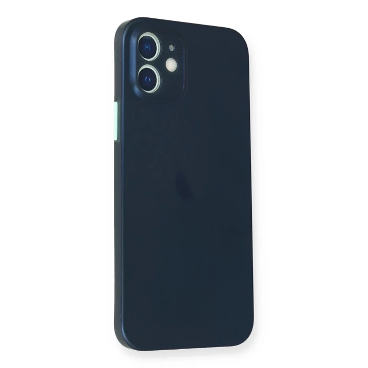 iPhone 12 Kılıf PP Ultra İnce Kapak - Mavi