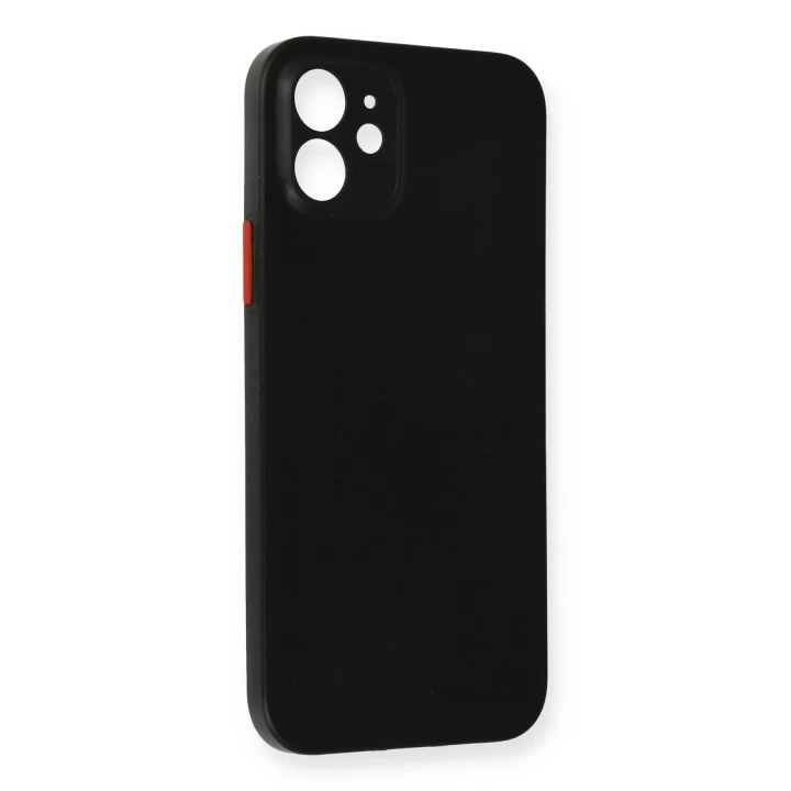 iPhone 12 Kılıf PP Ultra İnce Kapak - Siyah