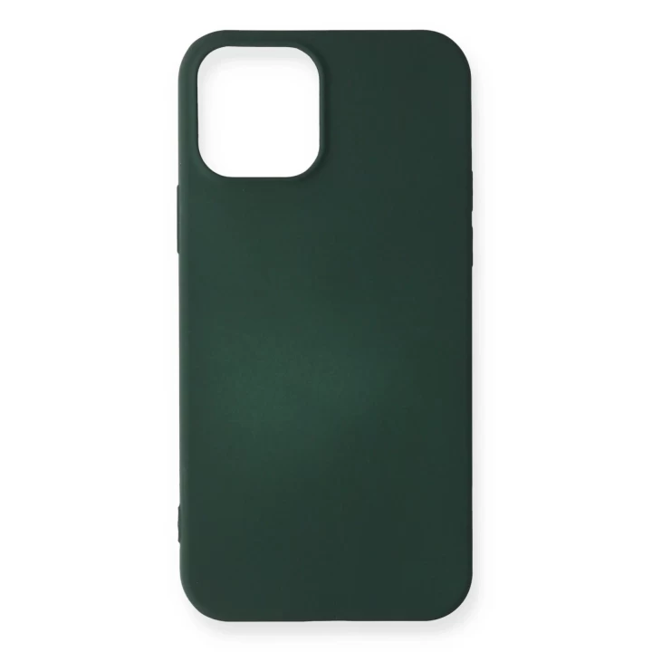iPhone 12 Mini Kılıf First Silikon - Koyu Yeşil