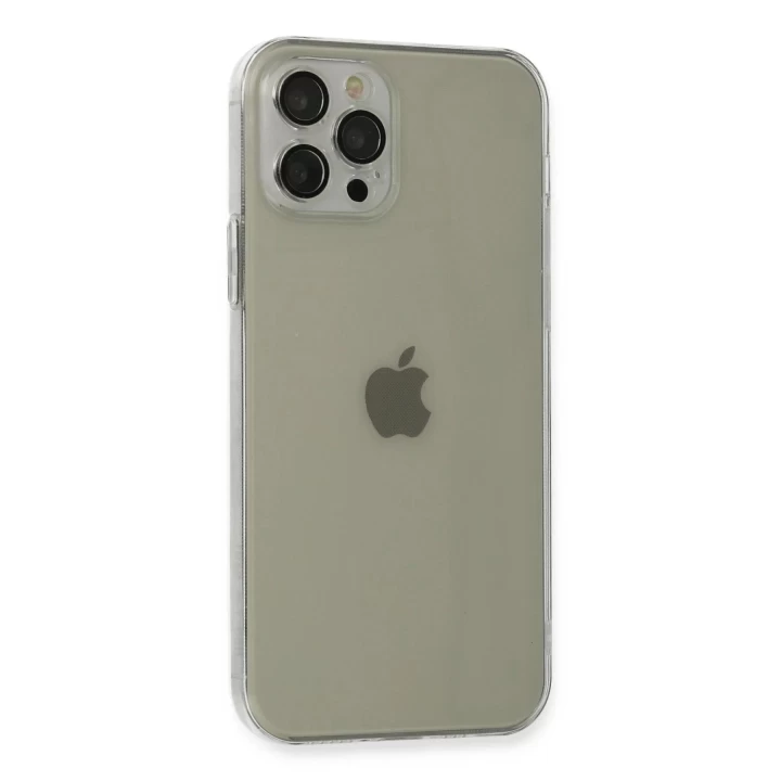 iPhone 12 Pro Kılıf Fly Lens Silikon - Şeffaf
