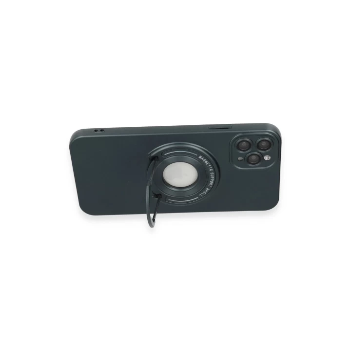 iPhone 12 Pro Kılıf Lukka Magneticsafe Kapak - Koyu Yeşil