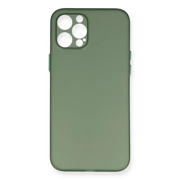 iPhone 12 Pro Kılıf PP Ultra İnce Kapak - Yeşil