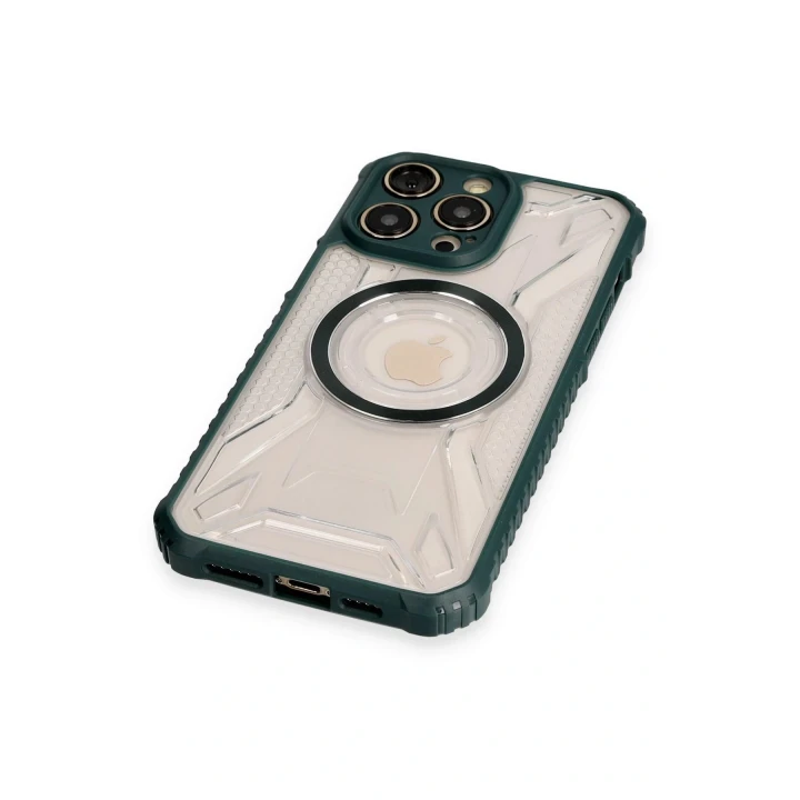 iPhone 12 Pro Kılıf Prag Magneticsafe Kapak - Koyu Yeşil