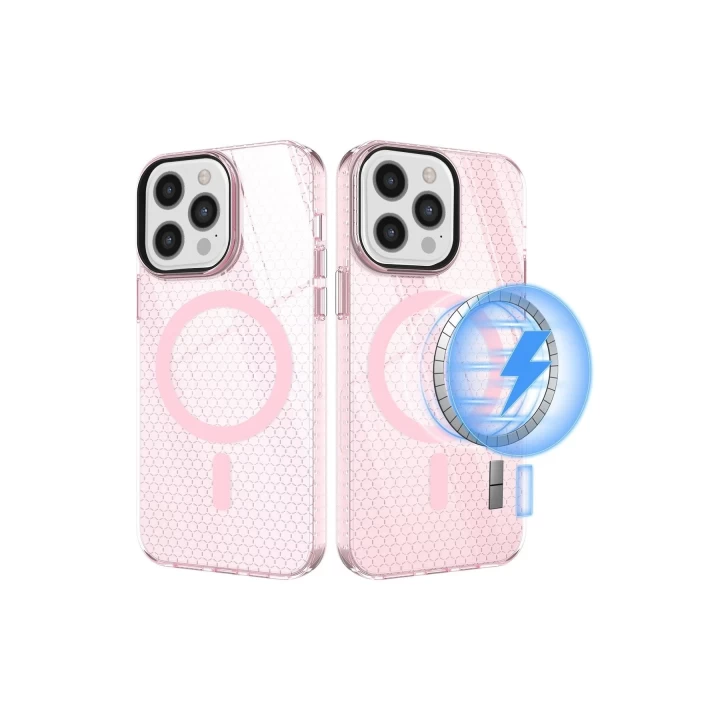 iPhone 12 Pro Max Kılıf Beta Magneticsafe Silikon - Pembe