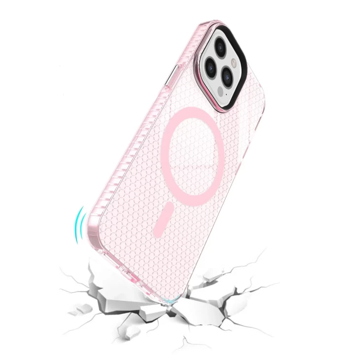 iPhone 12 Pro Max Kılıf Beta Magneticsafe Silikon - Pembe