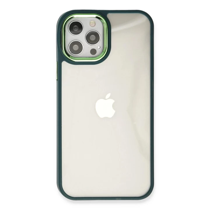 iPhone 12 Pro Max Kılıf Dora Kapak - Haki Yeşil