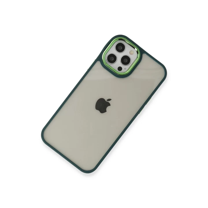 iPhone 12 Pro Max Kılıf Dora Kapak - Haki Yeşil