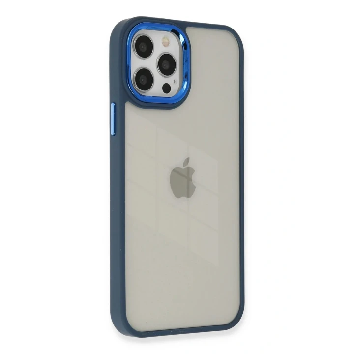 iPhone 12 Pro Max Kılıf Dora Kapak - Mavi