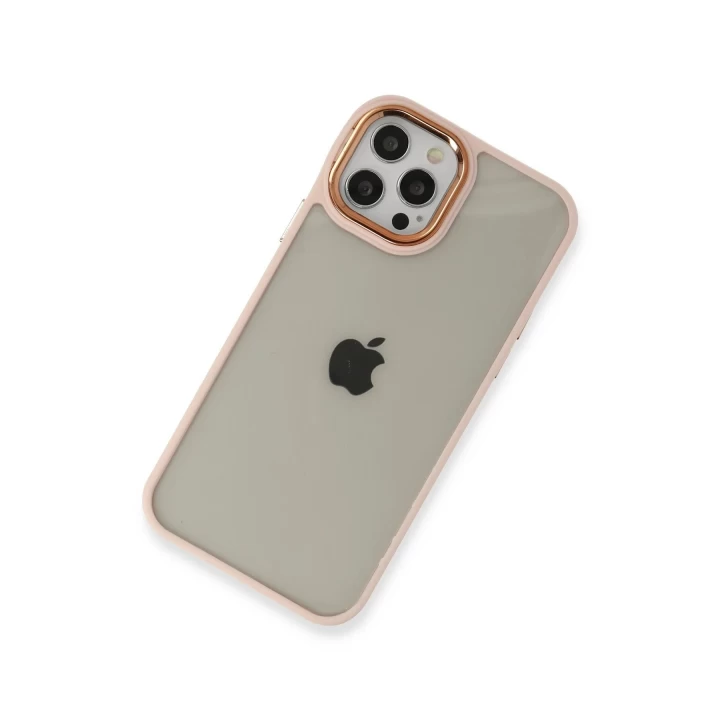 iPhone 12 Pro Max Kılıf Dora Kapak - Pudra