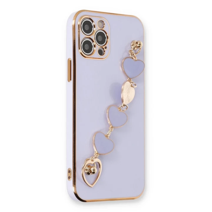 iPhone 12 Pro Max Kılıf Esila Silikon - Lila