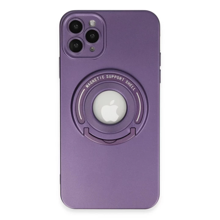 iPhone 12 Pro Max Kılıf Lukka Magneticsafe Kapak - Derin Mor