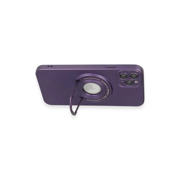 iPhone 12 Pro Max Kılıf Lukka Magneticsafe Kapak - Derin Mor