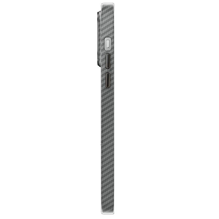 iPhone 12 Pro Max Kılıf Mekanik Magsafe Kapak - Füme - 3