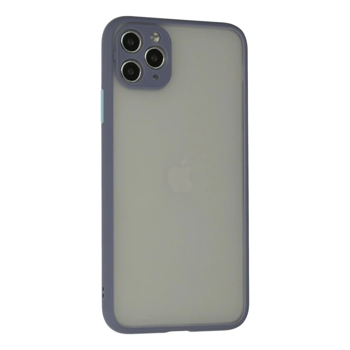 iPhone 12 Pro Max Kılıf Montreal Silikon Kapak - Gri