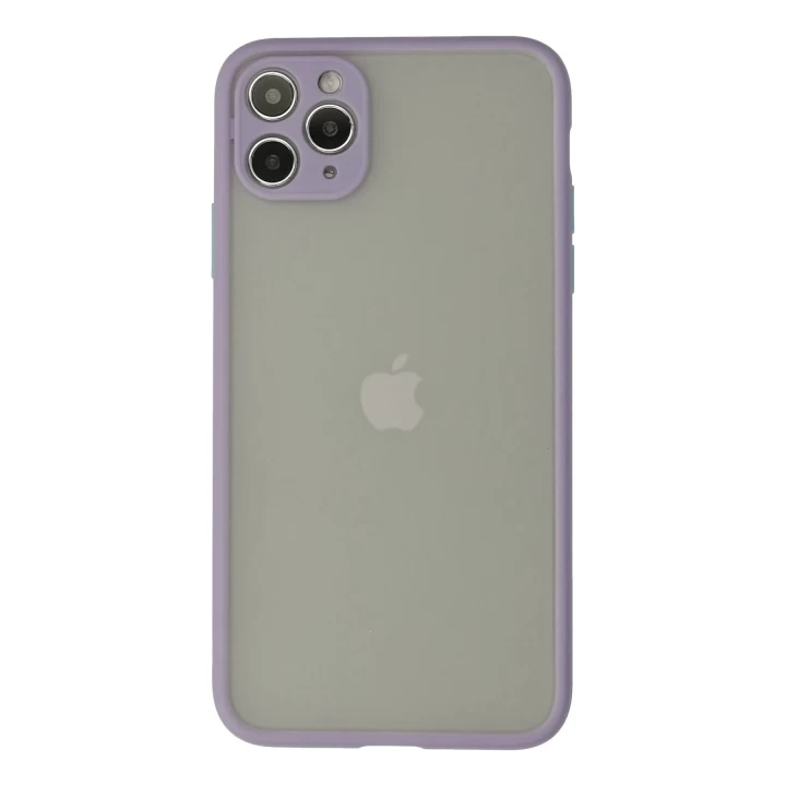 iPhone 12 Pro Max Kılıf Montreal Silikon Kapak - Mor