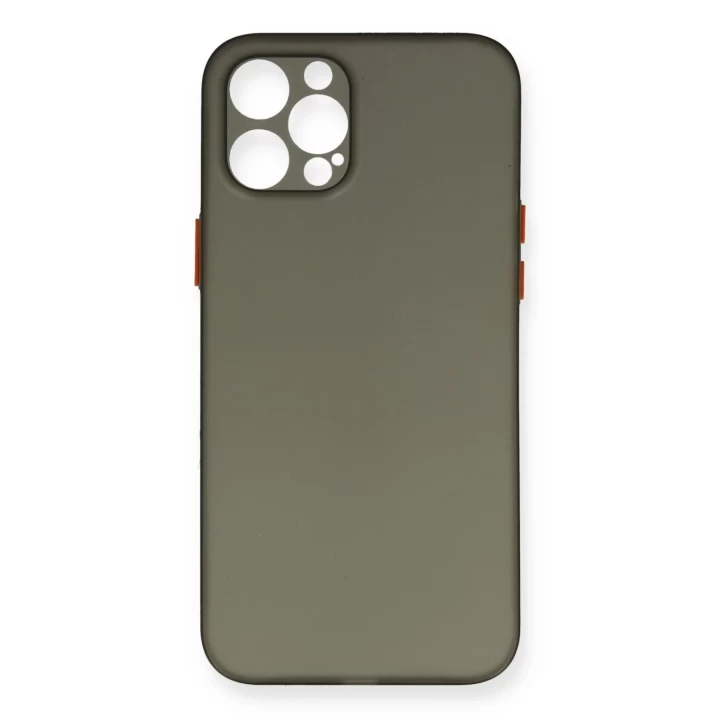 iPhone 12 Pro Max Kılıf PP Ultra İnce Kapak - Gri