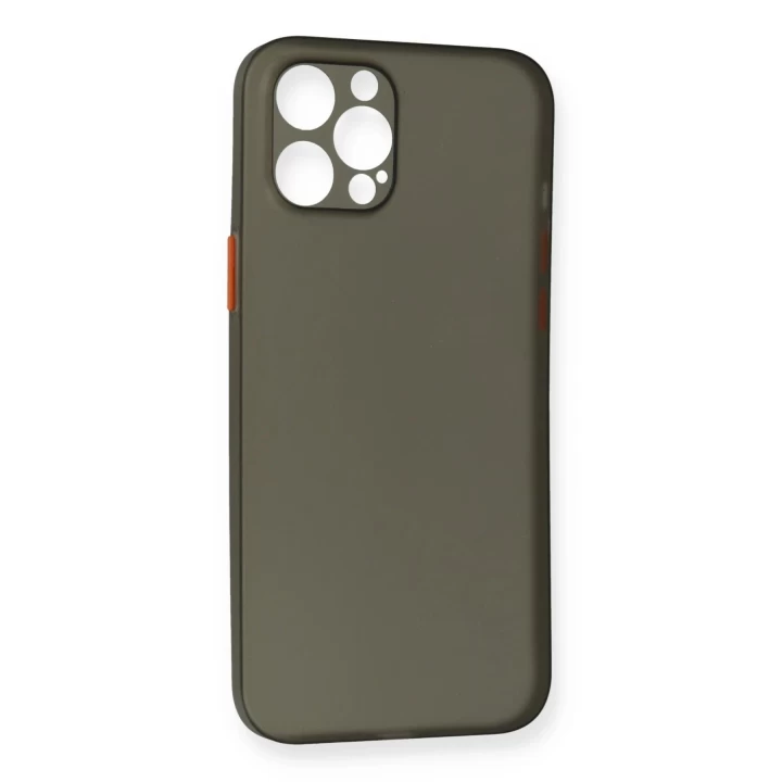 iPhone 12 Pro Max Kılıf PP Ultra İnce Kapak - Gri