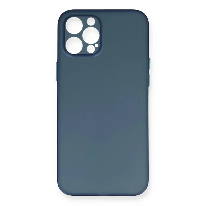 iPhone 12 Pro Max Kılıf PP Ultra İnce Kapak - Mavi