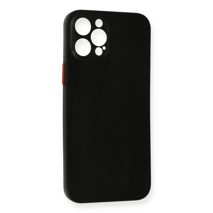 iPhone 12 Pro Max Kılıf PP Ultra İnce Kapak - Siyah