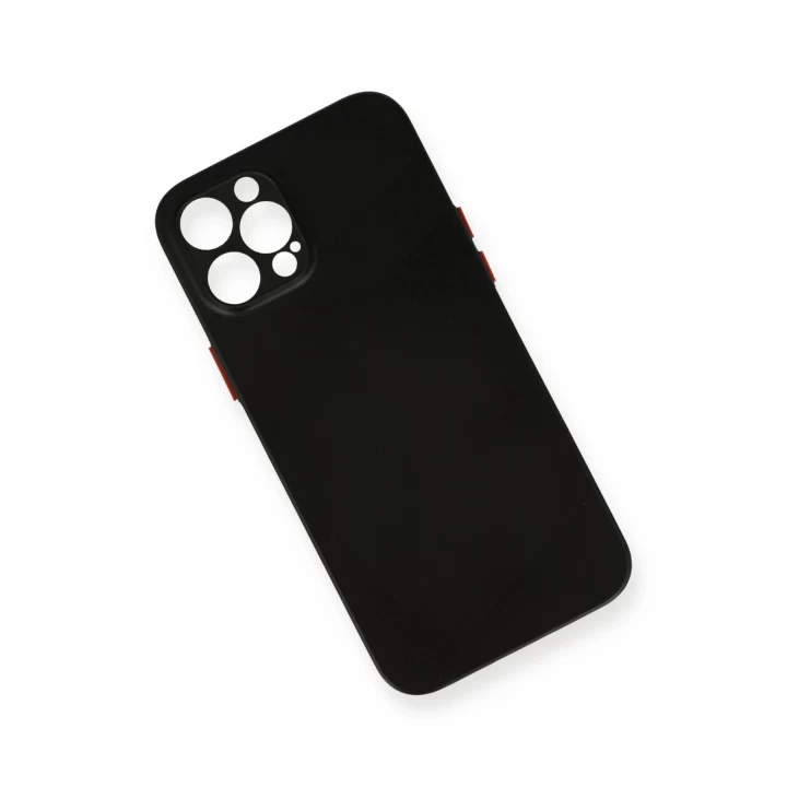 iPhone 12 Pro Max Kılıf PP Ultra İnce Kapak - Siyah